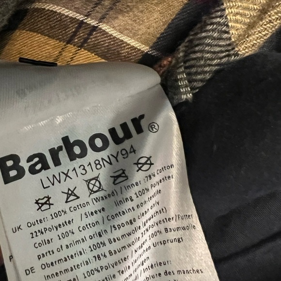 Barbour x Chloé Navy Blue Dany Dani Ruffled Waxed Trench Coat Chloe US 2 - Picture 16 of 16